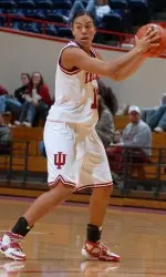 Sophomore Whitney Thomas had tallied three double-doubles so far this season for the Hoosiers.