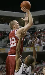 Junior forward Lance Stemler netted a career-high 21 points in Indiana's 86-57 win over IUPUI on Dec. 22.