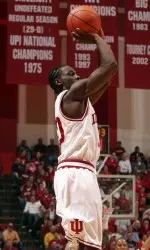 Senior Roderick Wilmont recorded a game-high 20 points and 10 rebounds in IU's 92-40 win over Western Illinois.