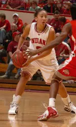 Senior guard Cyndi Valentin earned Big Ten Co-Player of the Week honors on Feb. 13.