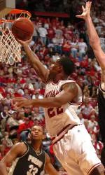 Marshall Stickland hits seven 3-pointers and scores 22 points against the Nittany Lions. (File Photo)