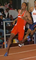 In one of the meet's most exciting races, David Neville claimed the men's 400m and met the NCAA's provisional qualifying mark for the second time this season.