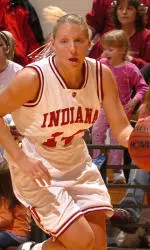 Senior Jenny DeMuth broke the IU school record for career steals with 211 in IU's win over Penn State on Thursday night.