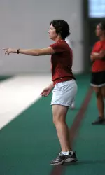 Amy Robertson and the Hoosiers will take on three teams that made trips to the NCAA Tournament in 2006.
