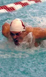 Miller recorded the fastest qualifying time in the 100 fly at Indiana Senior State.