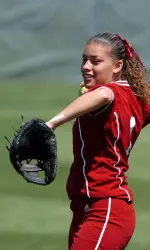 Senior Mariangee Bogado drove in the lone Hoosier run with a single in the third inning.