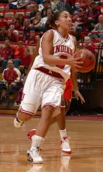 Senior Cyndi Valentin netted a game-high 26 points in IU's win over Rice on Saturday in the second round of the WNIT.