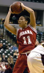 Freshman forward Whitney Thomas finished with 13 points, nine rebounds, five assists and three steals in the Hoosiers' 68-62 victory over Indiana State.