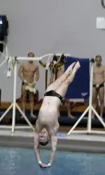 Roberts earned a berth in the championship finals of the three-meter at NCAAs.