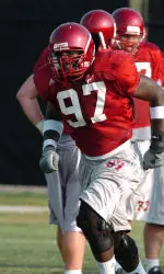 The Indiana coaching staff is high on the potential of redshirt freshman defensive end Neal Jones.