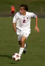 Junior back Julian Dieterle scored in the second half of the Hoosiers' spring opener against Lindsey Wilson.