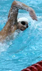 Michael Son knocked 25 seconds off his 1,650-yard freestyle personal best.