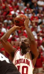 Roderick Wilmont drops in 13 points against Michigan.
