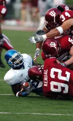 Head coach Terry Hoeppner is pleased with his defense's progress this spring.