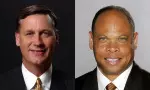 Jeff Meyer (left) and Ray McCallum are the newest additions to head coach Kelvin Sampson's staff.