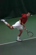 Sophomore Michael McCarthy notched his 20th singles win of the season with a straight-set victory at the No. 5 singles position.