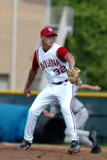 Junior right-hander Matt Saba made his season debut at Evansville on April 4.