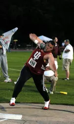 Ryan Ketchum reached two regional qualifying standards in both the discus and the shot put.