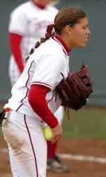 Senior pitcher Mariangee Bogado fanned 10 and threw a no-hitter through five innings in the Hoosiers' loss to Michigan State, 1-0.