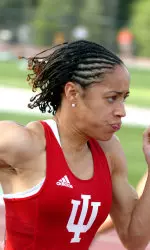 Ara Towns took the 100m Big Ten title with a time of 11.61 on May 14.