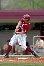 Senior designated hitter Zach Boswell drove in the game-winning run in the first game of the doubleheader.