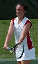 Senior Laura McGaffigan advanced on the first day of the ITA Summer National Championships.