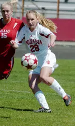 Sophomore Ashley Seib and her Hoosier teammates often begin morning workouts at 6:30 a.m.