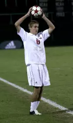 Senior John Michael Hayden started in the midfield against UIC.