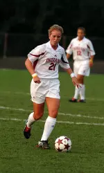 Senior Ali Brown will be a leader at midfield for the Hoosiers in 2006.