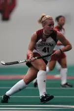 Senior forward Lydia Schrott scored the Hoosiers' first goal against No. 14 Louisville in the final scrimmage of the 2006 preseason slate.