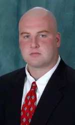 Junior defensive tackle Nick Luce, who this summer went through the Indiana Law Enforcement Academy and is now a full-fledged member of the police force.