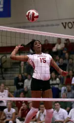 Sophomore Erica Short paced the Hoosiers with 15 kills in the win.