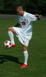 Sophomore Doug Reisinger is in his third year with the Hoosiers.