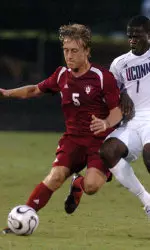 Brad Ring scored the first goal of the game against the Zips.