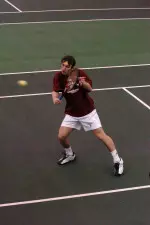 Senior David Bubenicek won in singles and doubles at the Cincinnati Invitational.