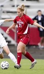 Senior Ali Brown scored a pair of goals against Ohio State on Sunday, propelling the Hoosiers to a 2-1 victory.