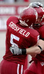 Troy Grosfield recovered a fumble and returned it for a touchdown against Wisconsin.