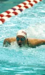 Freshman Donna Smailis picked up a second-place finish in the 100-yard butterfly as the Hoosiers won the Michigan Invitational.