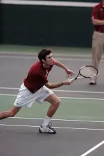 Junior Dara McLoughlin won two singles matches on the day, plus had a strong showing at No. 1 doubles.