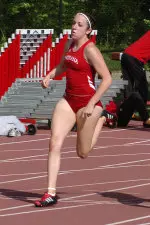 Caitlin Lauer finished third in the 800 meter run at the Indiana Team Classic.
