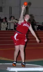 Kristen Ness is one of the top throwers for Indiana.