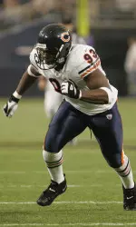 Former Indiana defensive end Adewale Ogunleye helped the Chicago Bears to Super Bowl XLI.