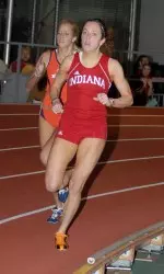 Sophomore Caitlin Lauer led a one-two-three sweep in the 600 meter dash.