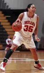 Sophomore Kim Roberson led all players with 28 points as she helped the Hoosiers defeat Illinois, 71-64.