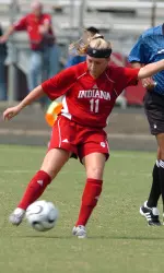 Kristin Arnold scored her seventh and eighth goals of the season as IU beat Minnesota 4-2.