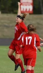 Kristin Arnold netted the game-winner for Indiana in the 98th minute against Iowa.