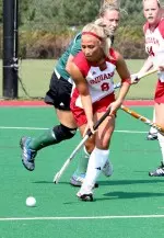 Amanda Oyler was one of three Hoosiers with three shots against Michigan State on Sunday.