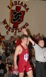 Senior Marc Bennett pinned his opponent in under a minute