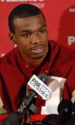 Co-captain Tracy Porter joined head coach Bill Lynch and Josiah Sears at the weekly football press conference.