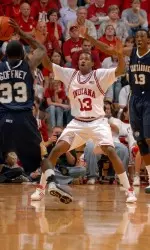 Jamarcus Ellis led the Hoosiers with 11 rebounds in a 100-49 win over Longwood.